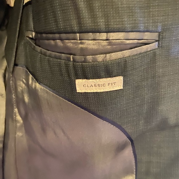 Zara Man - 100% Wool Charcoal Dark Gray 2 Button Blazer Suit Jacket (Size: 38R) - Picture 11 of 17